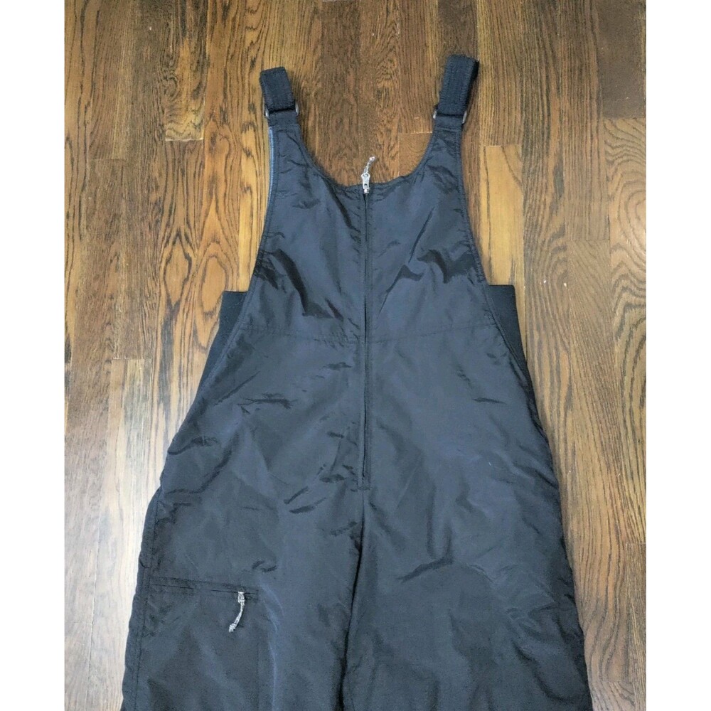 White Sierra Women's M Black Insulated Snow Bib Overalls Ski Pants Sledding EUC - Picture 2 of 8